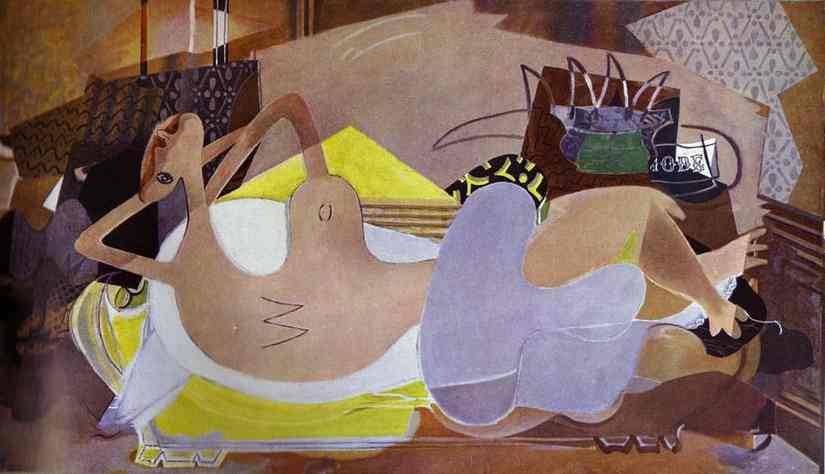Lying Nude (the Bather Ix) — Georges Braque