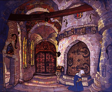 In The Monastery Sister Beatrice — Nicholas Roerich