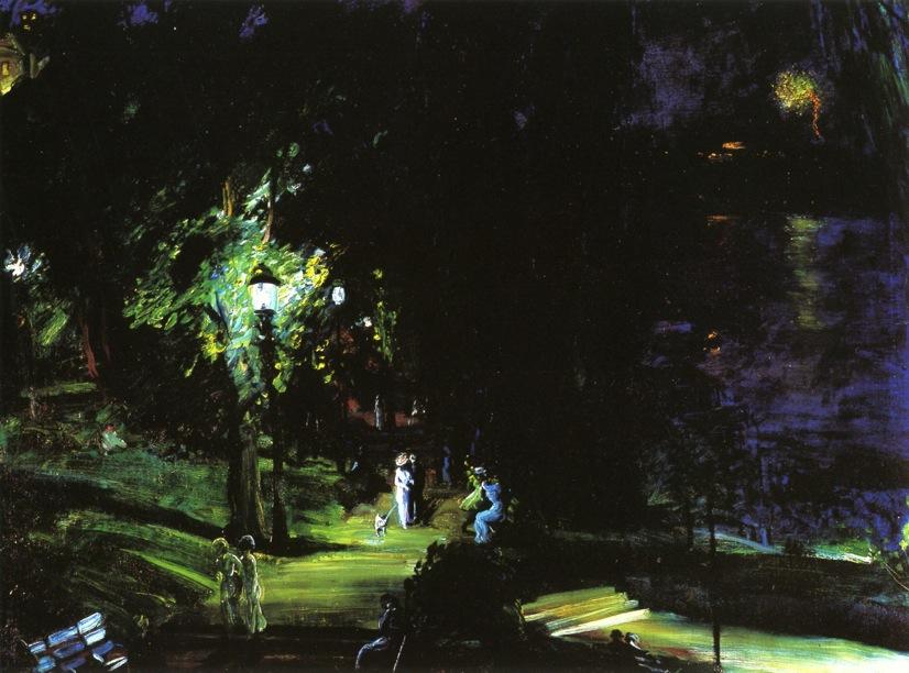 Summer Night, Riverside Drive — George Wesley Bellows