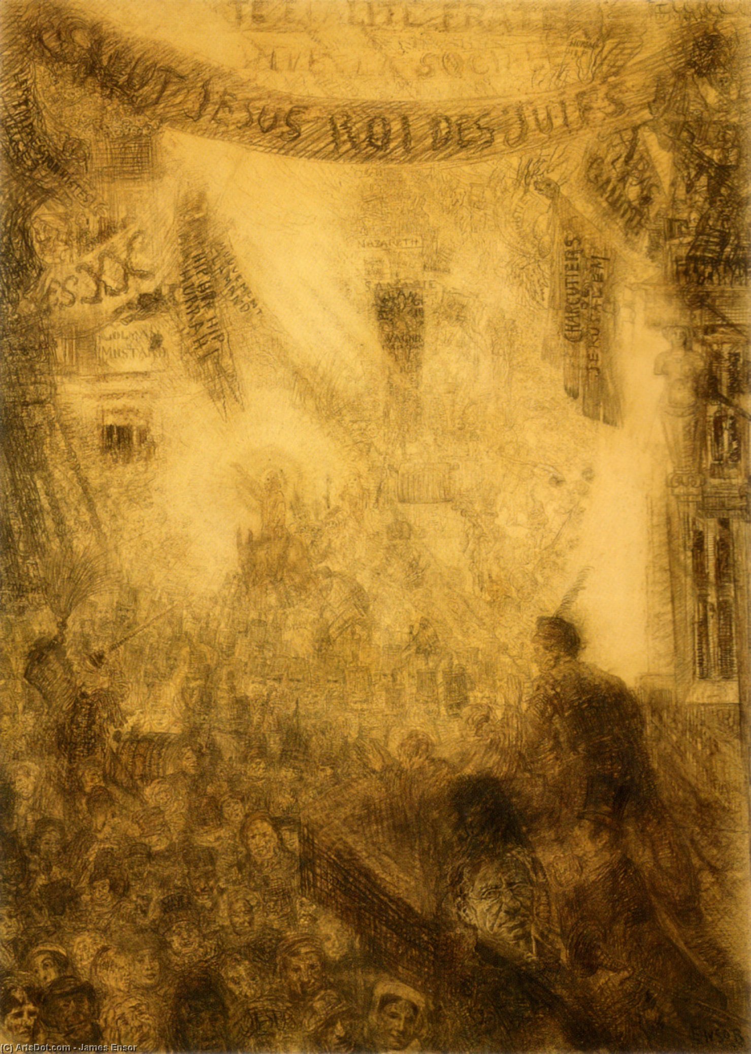 The Great And Glorious Entry Of Christ Into Jerusalem — James Ensor