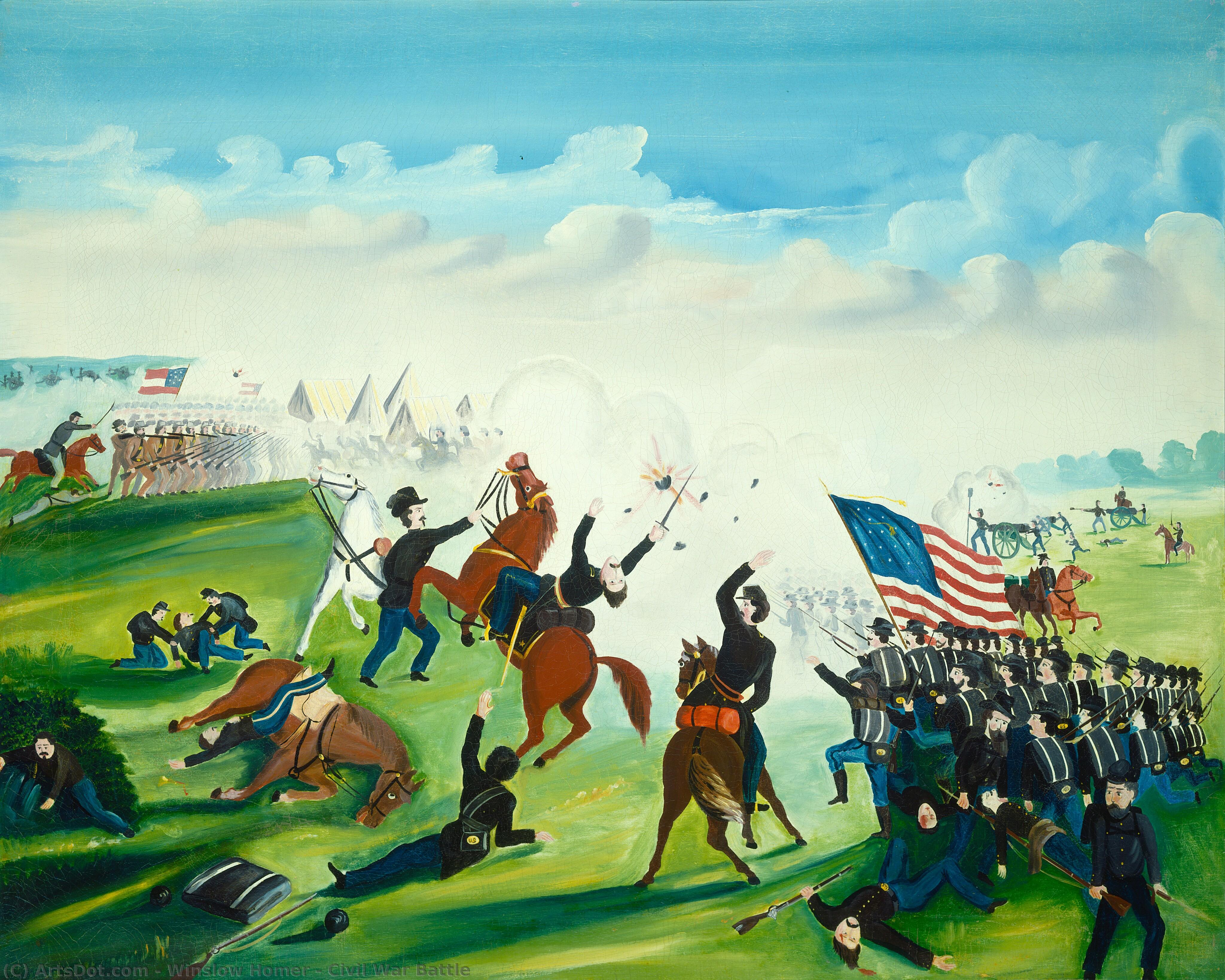 Civil War Battle — Winslow Homer