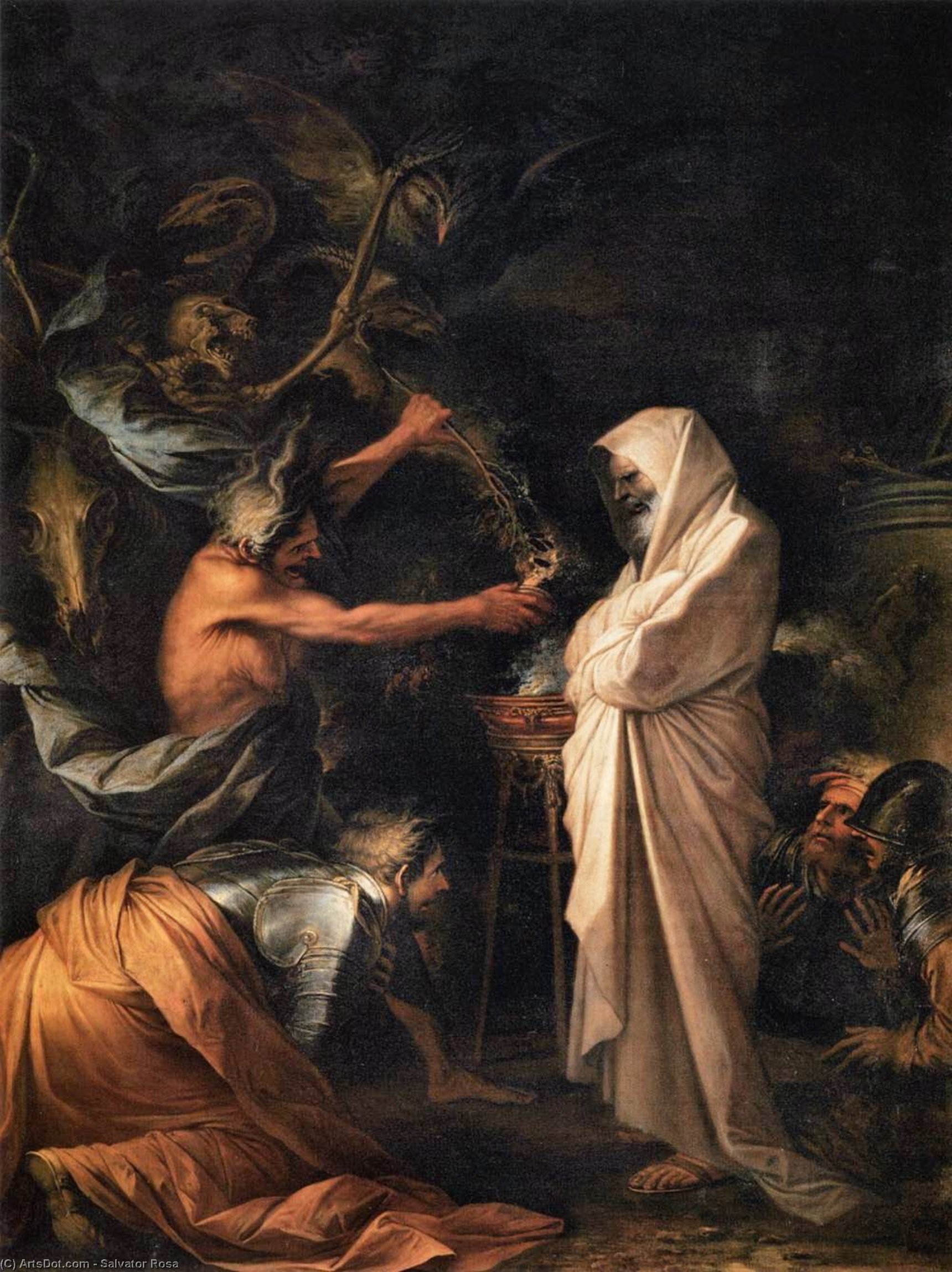 The Shade Of Samuel Appears To Saul — Salvator Rosa