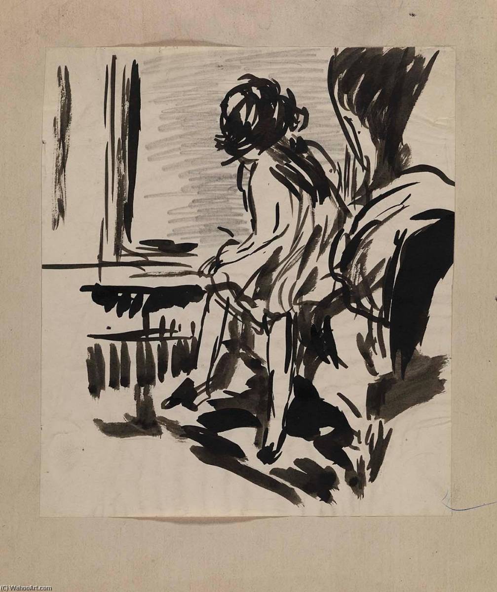 Untitled (seated Figure) — Henry Lyman Saÿen