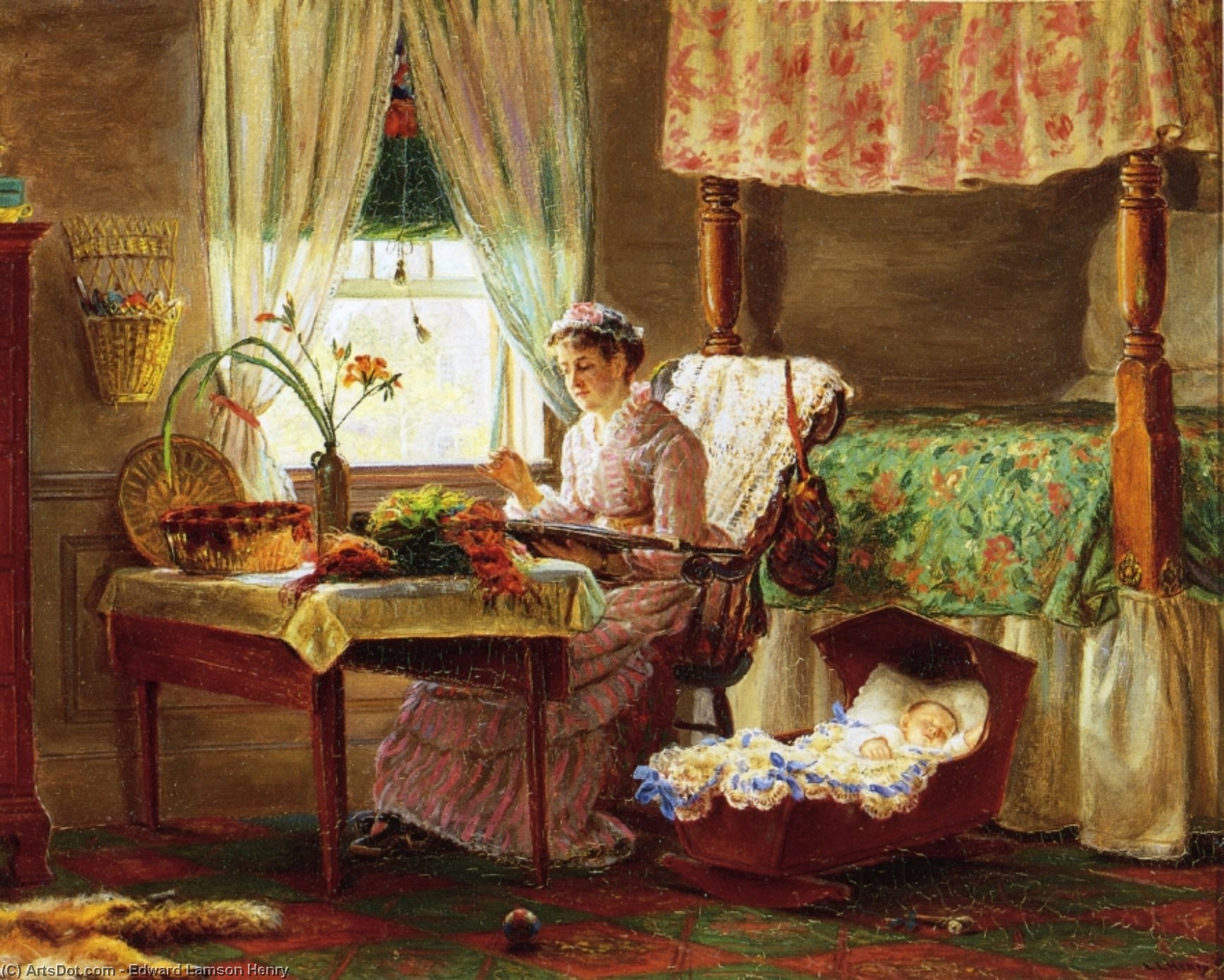 Woman With Baby — Edward Lamson Henry