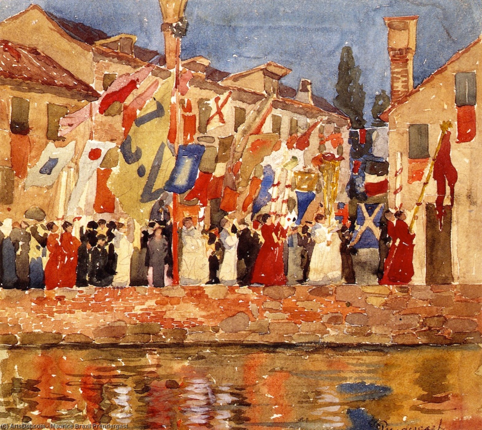 Procession, Venice — Maurice Brazil Prendergast