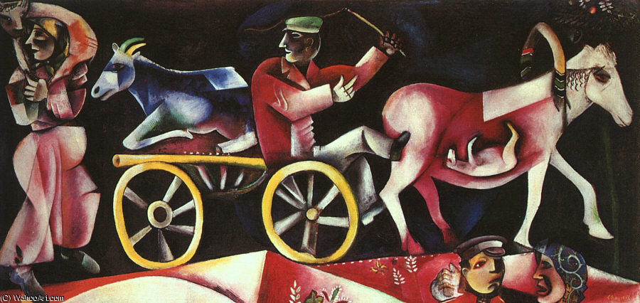 The Cattle Dealer, Oil On Canvas, Öffentliche — Marc Chagall
