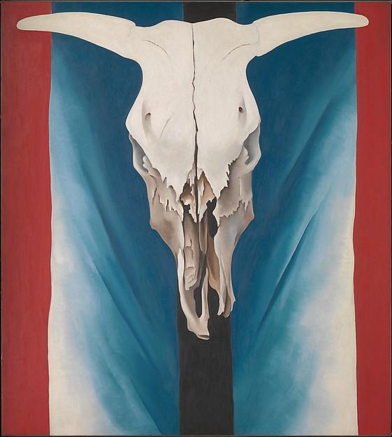 Cow's Skull Red, White, And Blue — Georgia O'keeffe