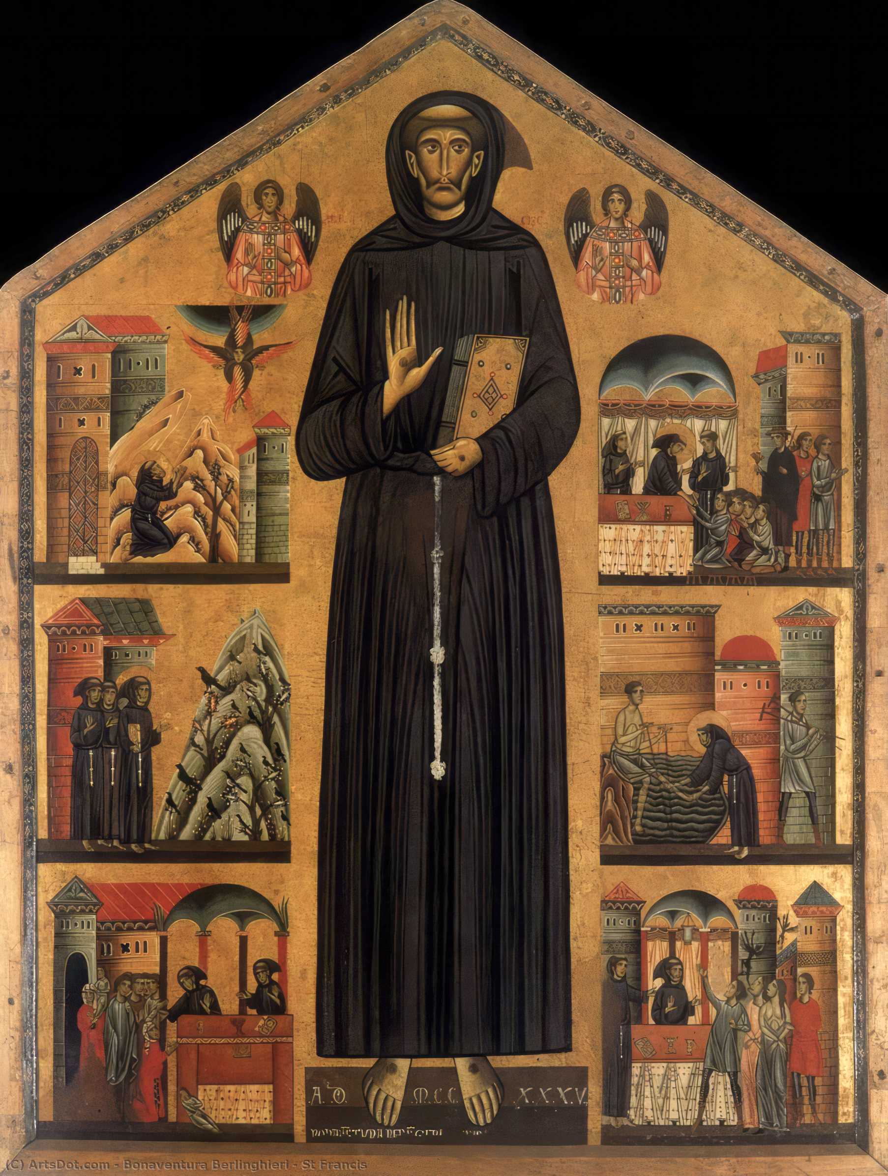 St Francis — Bonaventura Berlinghieri