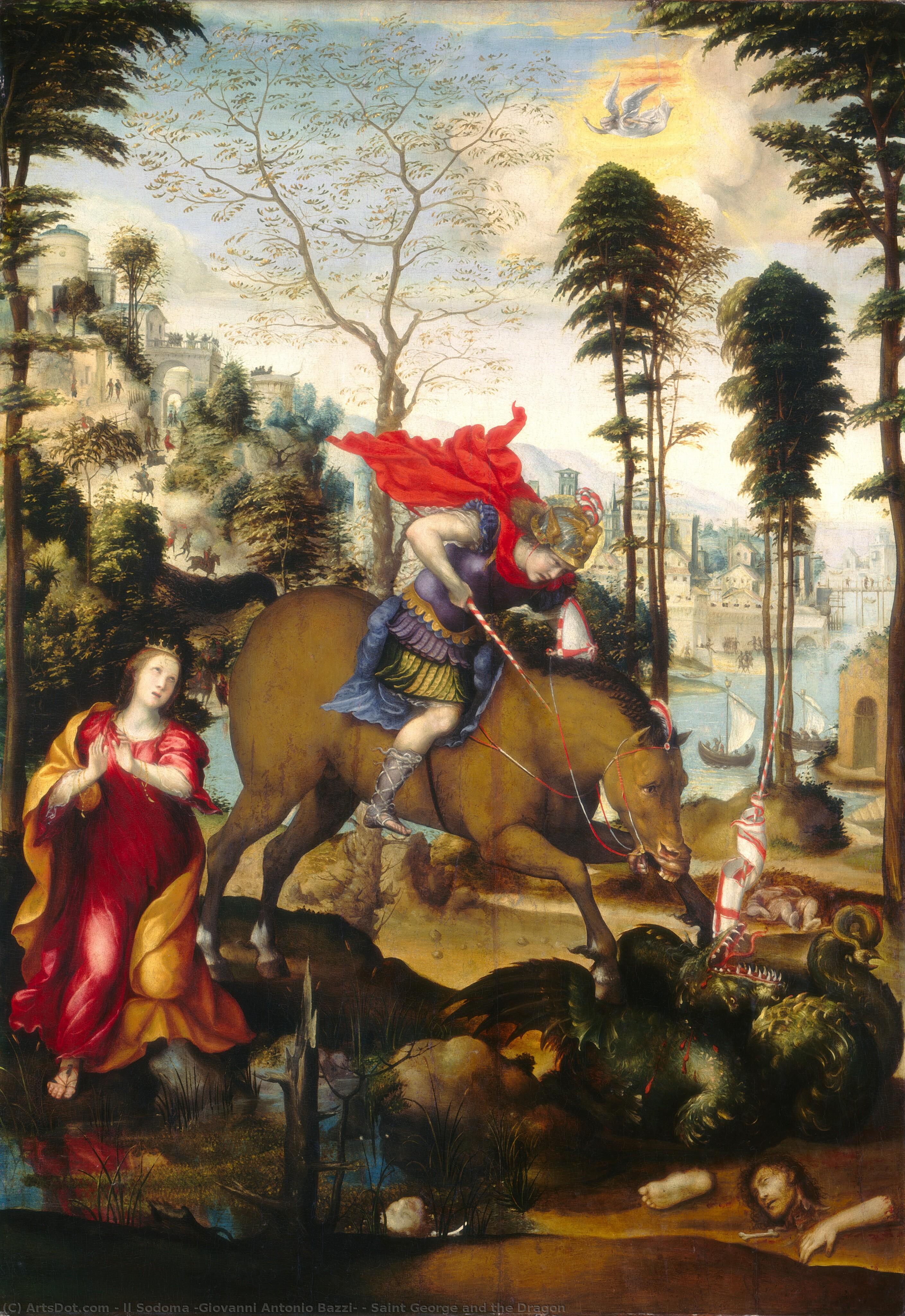 Saint George And The Dragon — Il Sodoma (giovanni Antonio Bazzi)