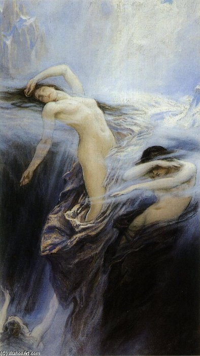 Study For Clyties Of The Mist — Herbert James Draper