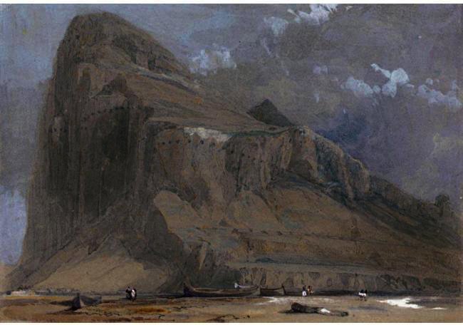 View Of Gibraltar From The Neutral Ground — David Roberts