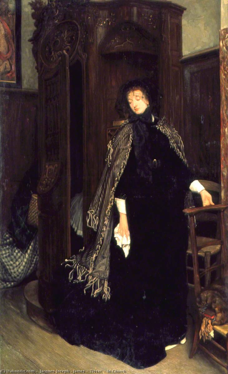 In Church — Jacques Joseph (james ) Tissot