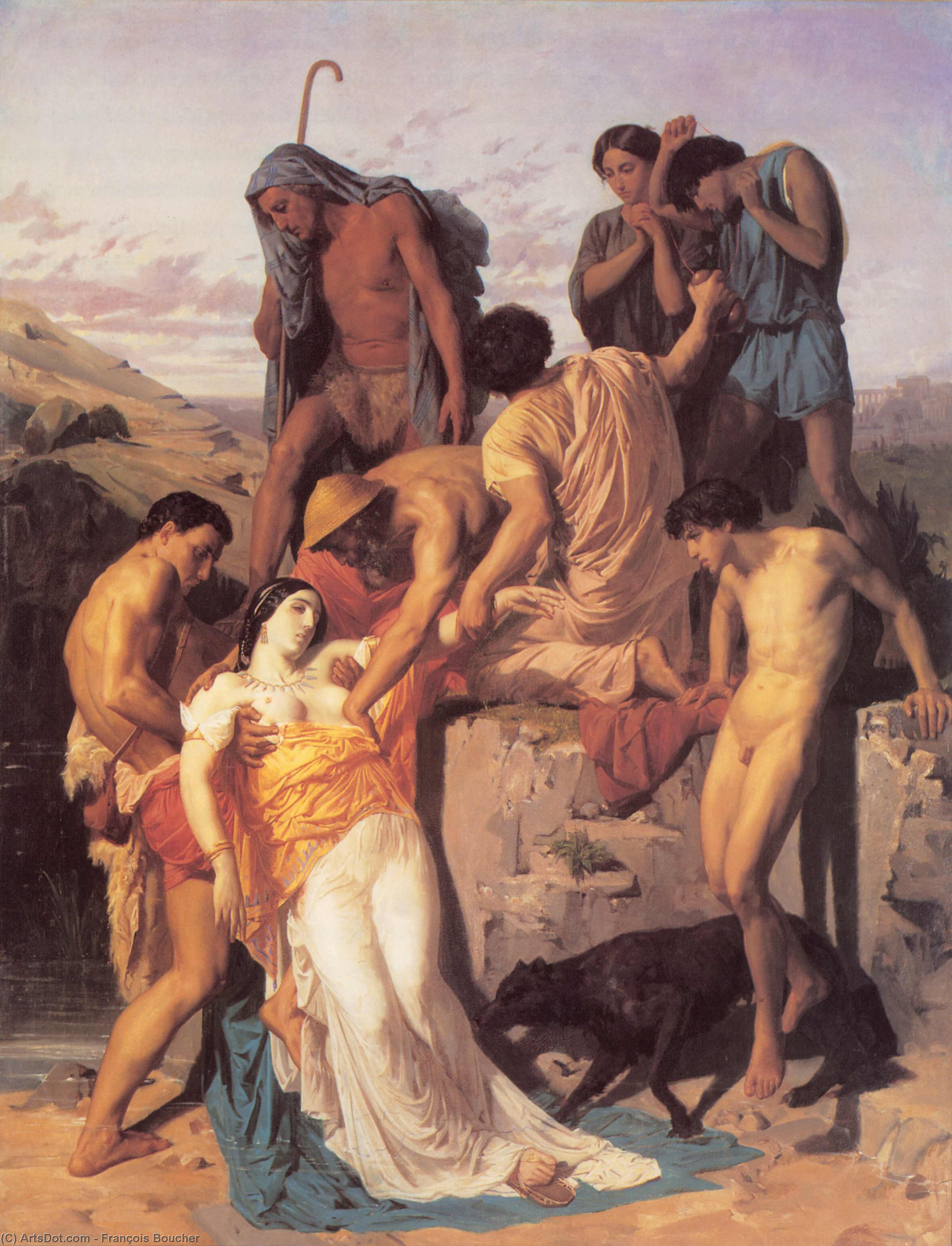 Zenobia Found By Shepherds On The Banks — François Boucher