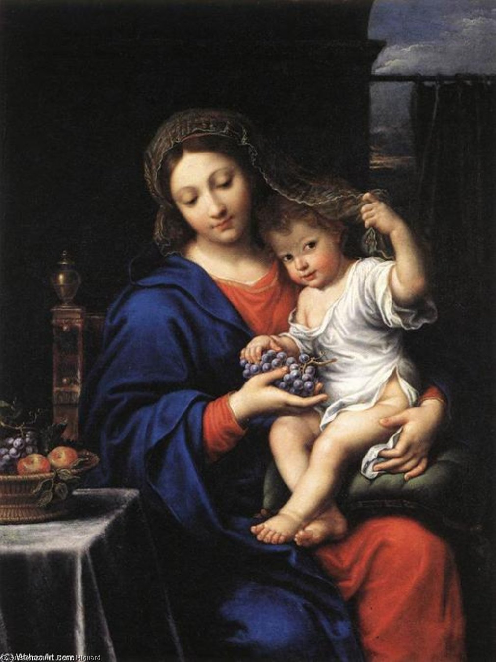 The Virgin Of The Grapes — Pierre Mignard