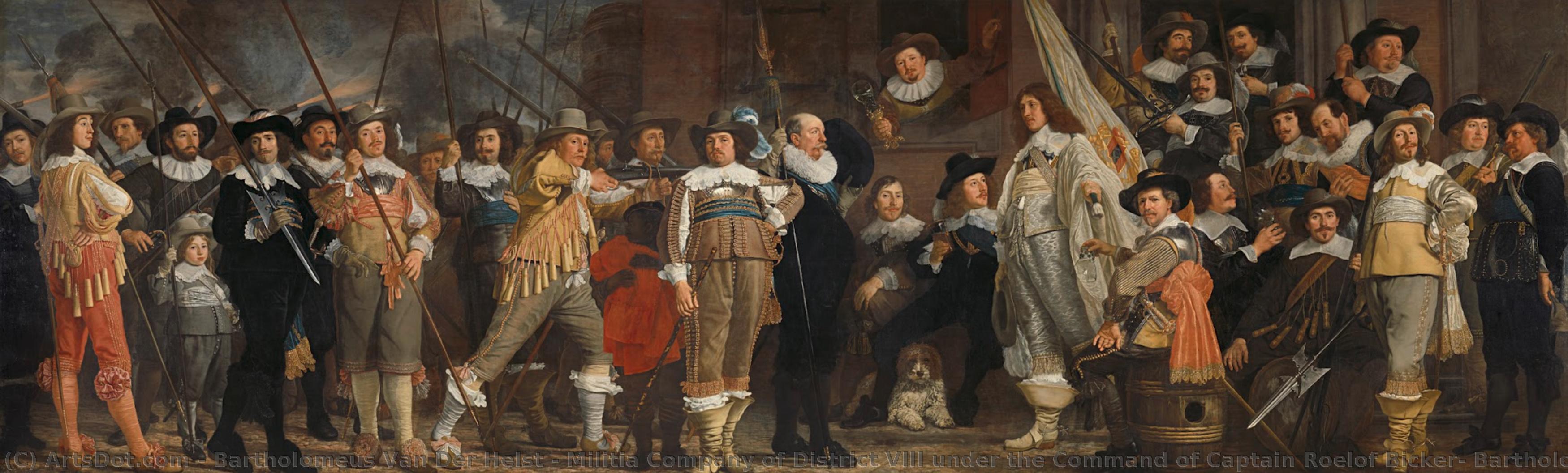 Militia Company Of District Viii Under The Command Of Captain Roelof Bicker, Bartholomeus Van Der Helst, C. 1640 - C. 1643 — Bartholomeus Van Der Helst