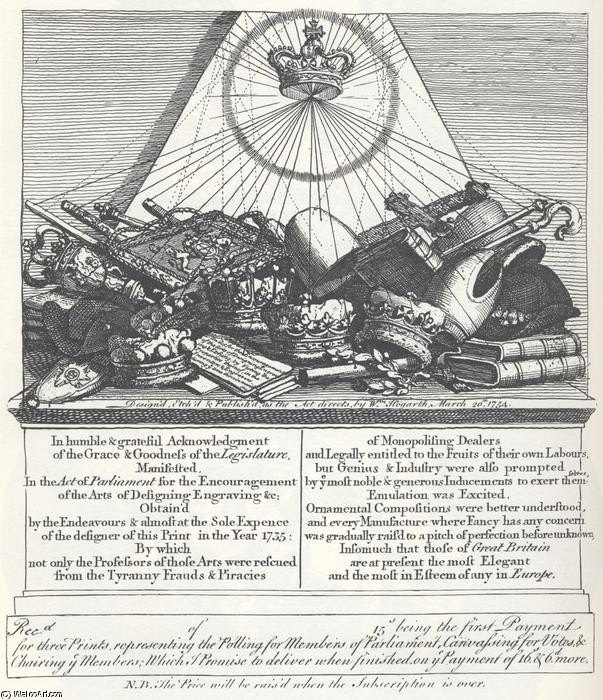 Blowing Off About His New Copyright Act — William Hogarth