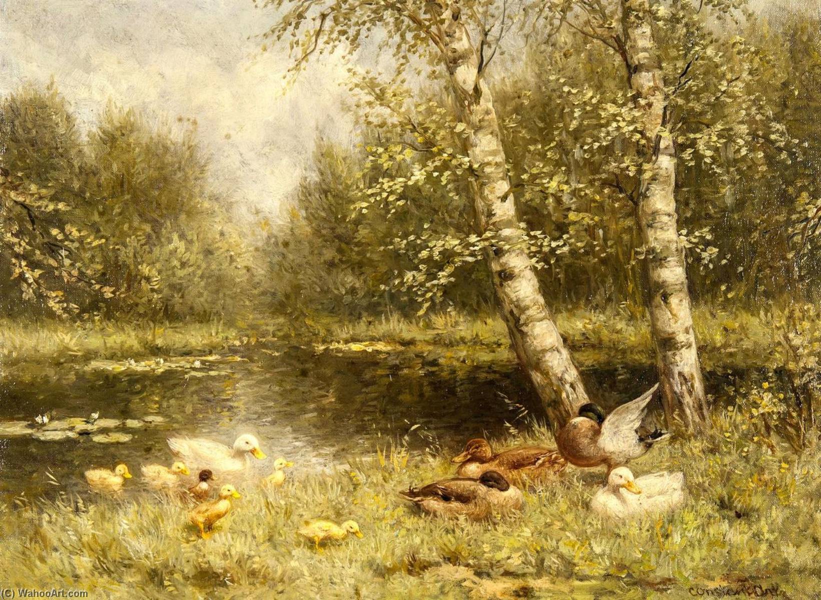 Ducks — Adolph Artz (david Adolf Constant Artz)
