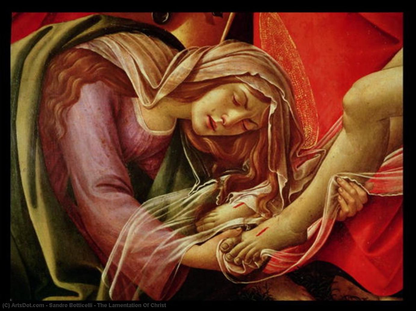 The Lamentation Of Christ — Sandro Botticelli