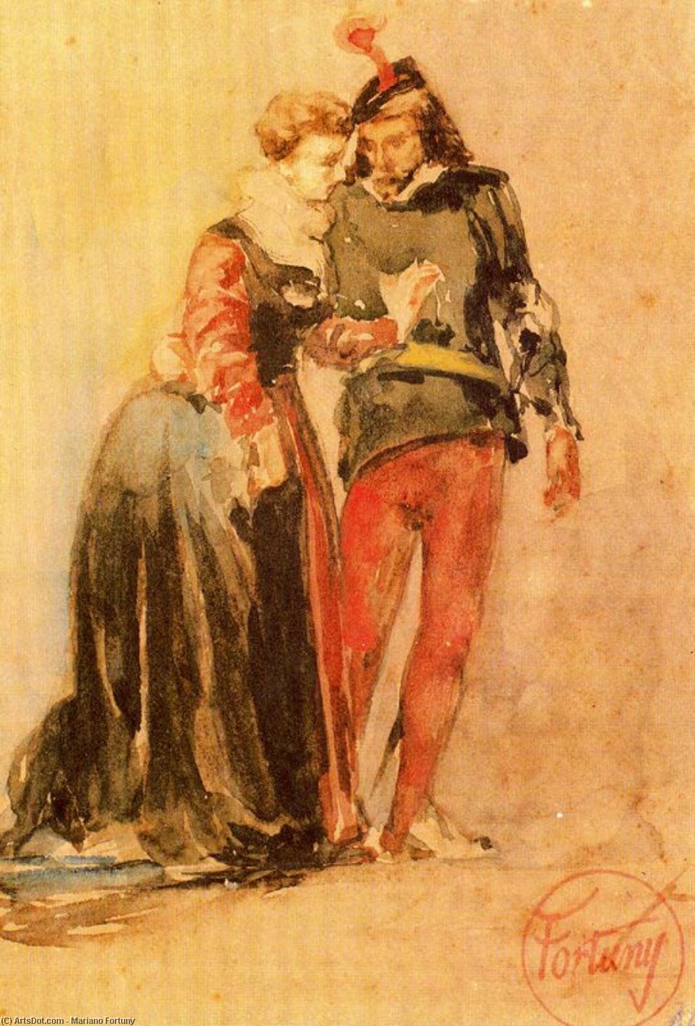 Young Couple — Mariano Fortuny