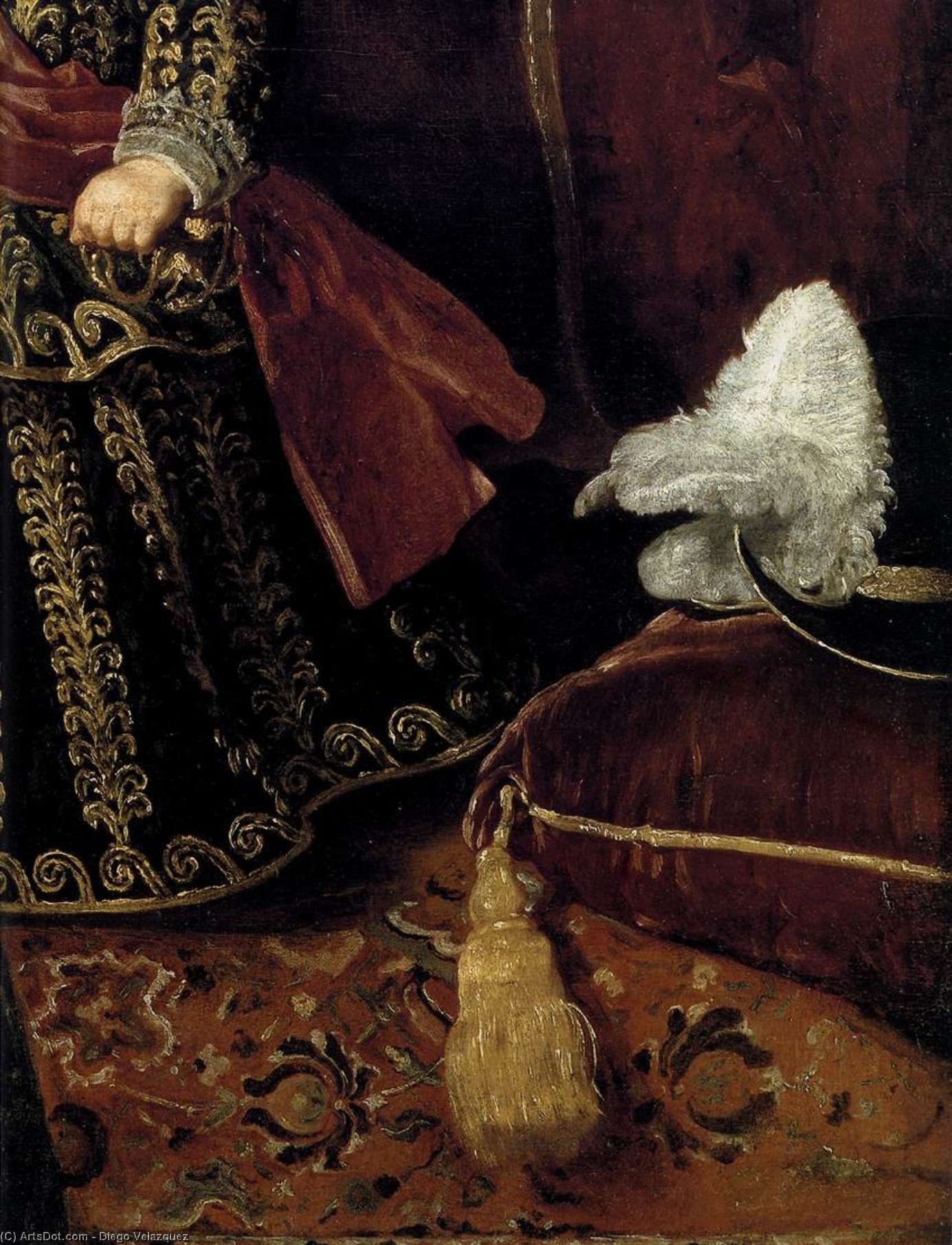 Prince Baltasar Carlos With A Dwarf (detail) — Diego Velázquez