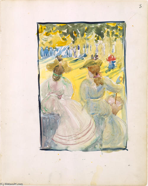 Two Women Sitting In A Park — Maurice Brazil Prendergast