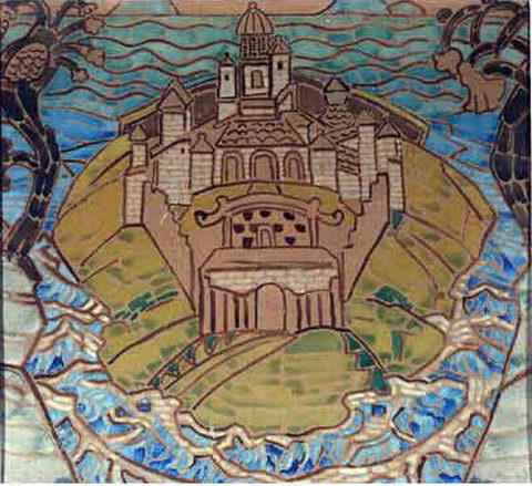 Town (sketch For Carpet) — Nicholas Roerich