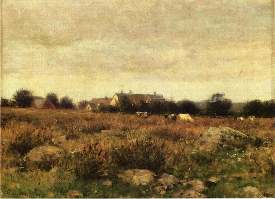Houses In Pasture — Julian Alden Weir