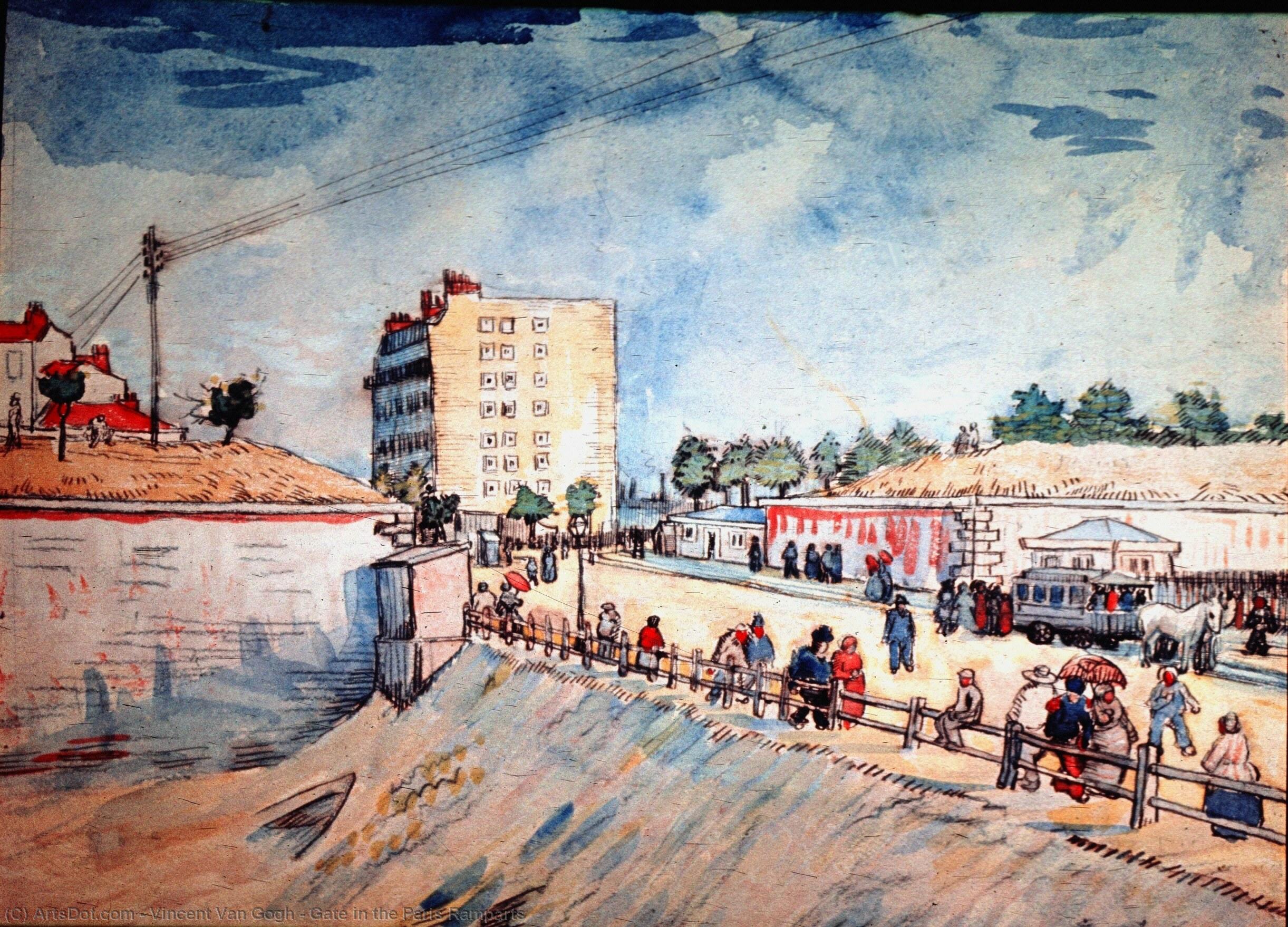 Gate In The Paris Ramparts — Vincent Willem Van Gogh
