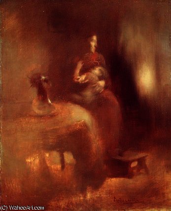 Woman With A Child — Eugène Anatole Carrière