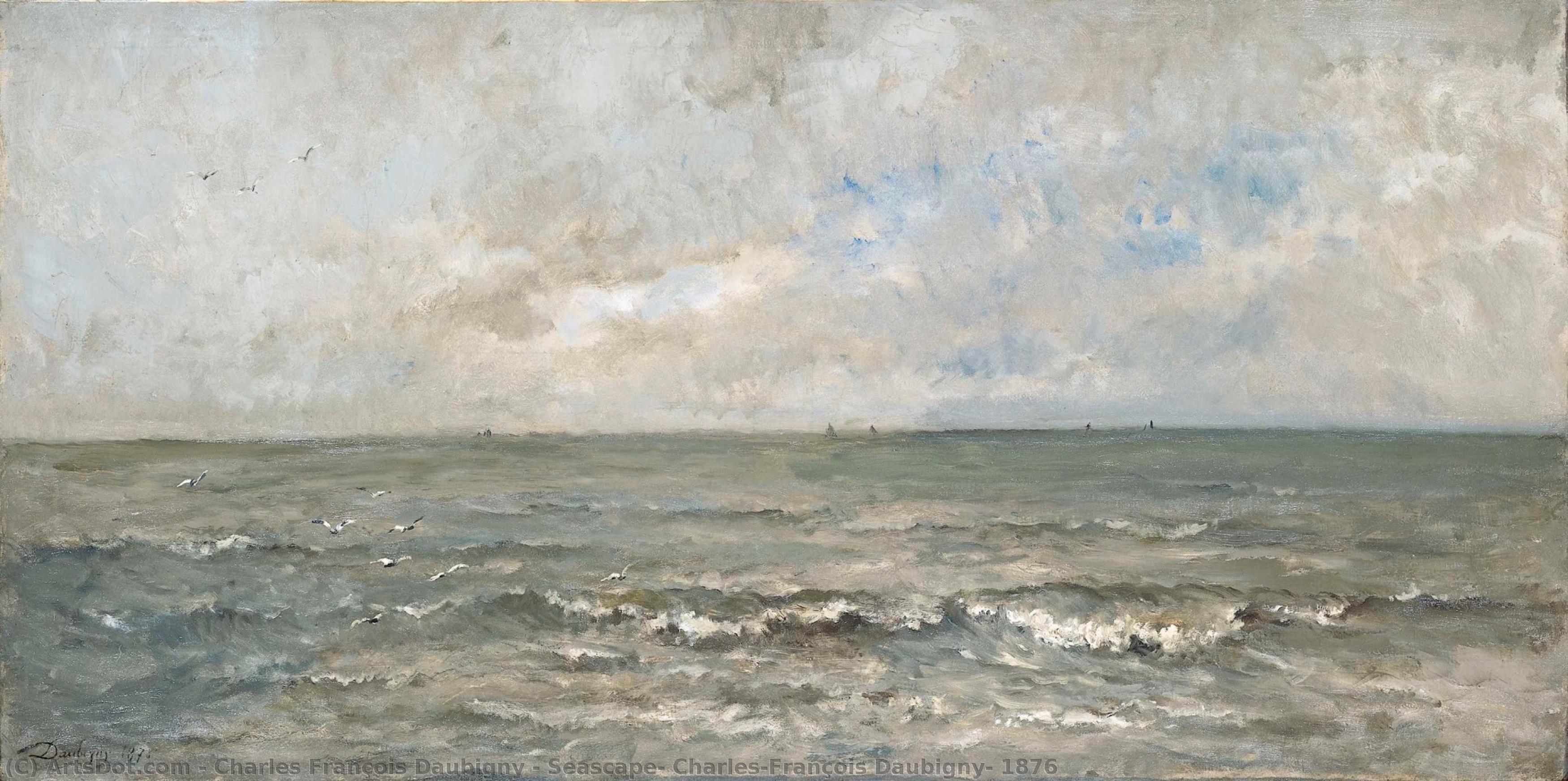 Seascape, Charles-françois Daubigny, 1876 — Charles-françois Daubigny