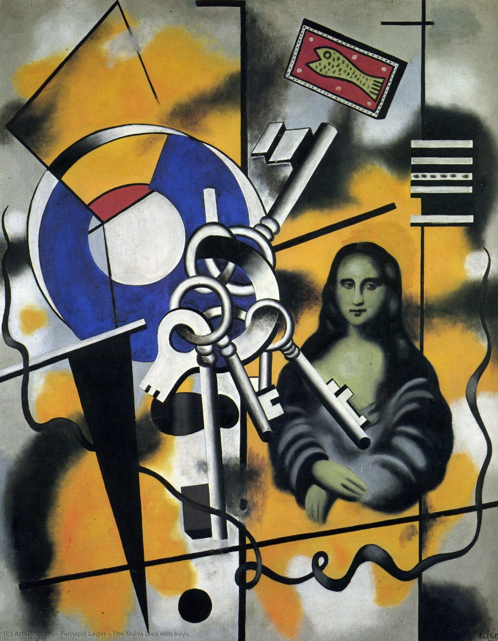 The Mona Lisa With Keys — Fernand Léger