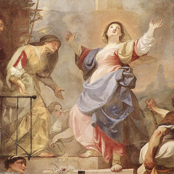 Visitation (detail) — Franz Anton Maulbertsch