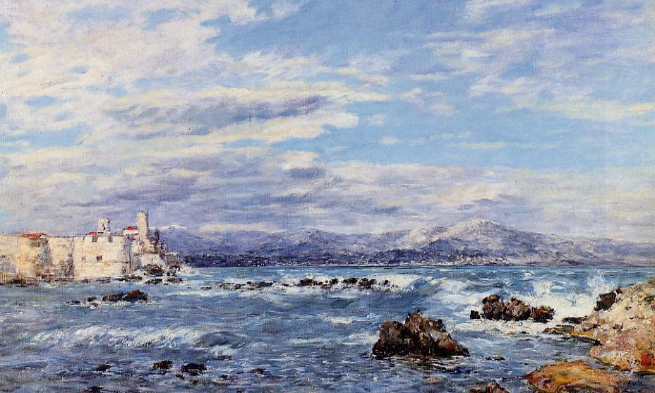 A Gusty Northwest Wind At Antibes — Eugène Louis Boudin