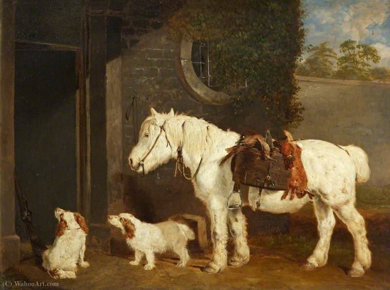 'scrub', A Shooting Pony Aged 30, And Two Clumber Spaniels — Abraham Cooper