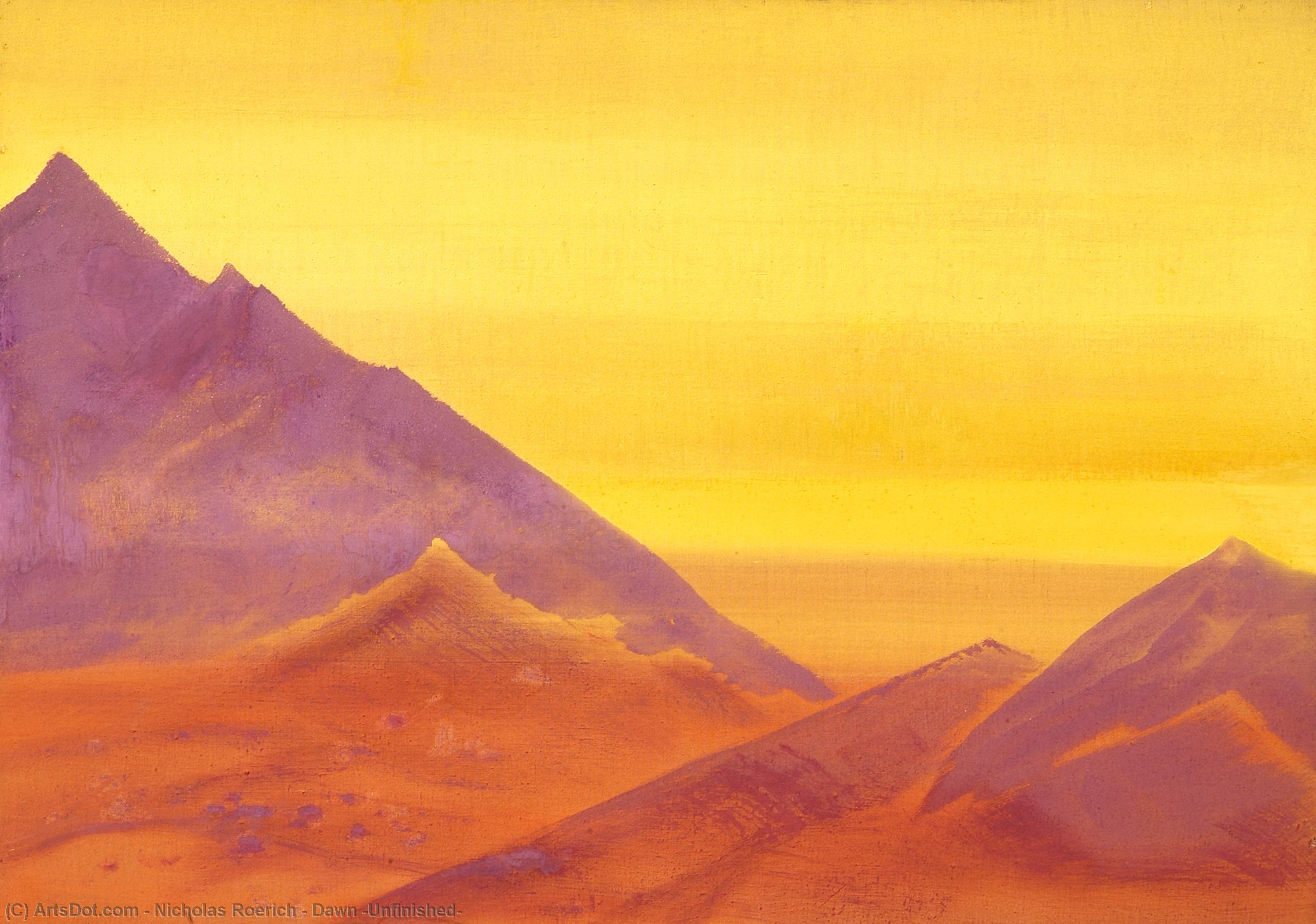 Dawn (unfinished) — Nicholas Roerich