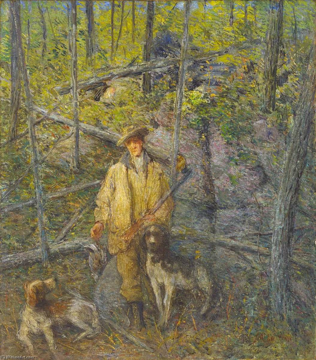Hunter And Dogs — Julian Alden Weir