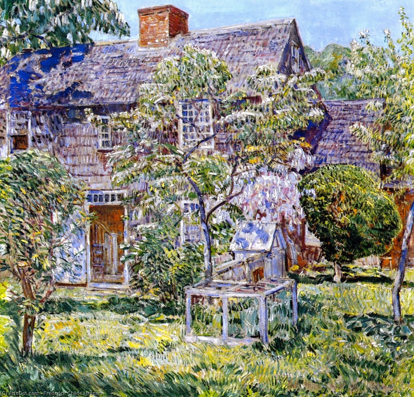 Old Mulford House, East Hampton — Frederick Childe Hassam