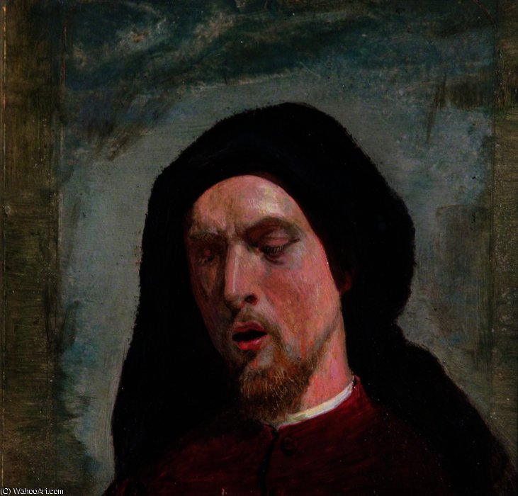Study For The Head Of Chaucer — Ford Madox Brown