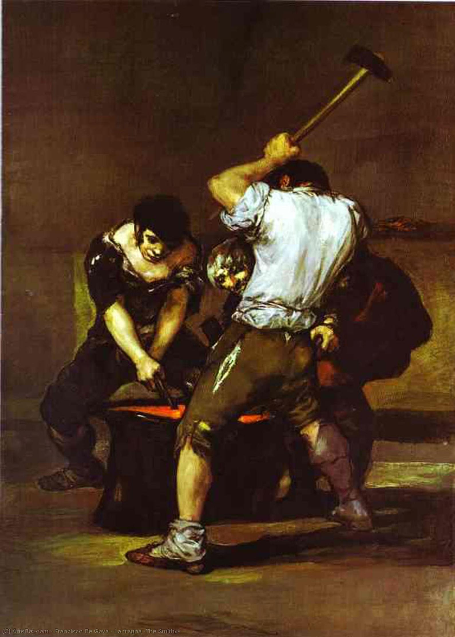 La Fragna (the Smithy) — Francisco José De Goya Y Lucientes