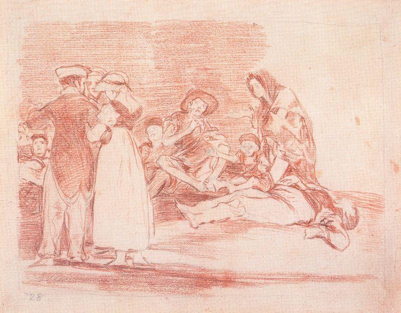 Lo Peor Es Pedir 2 — Francisco José De Goya Y Lucientes