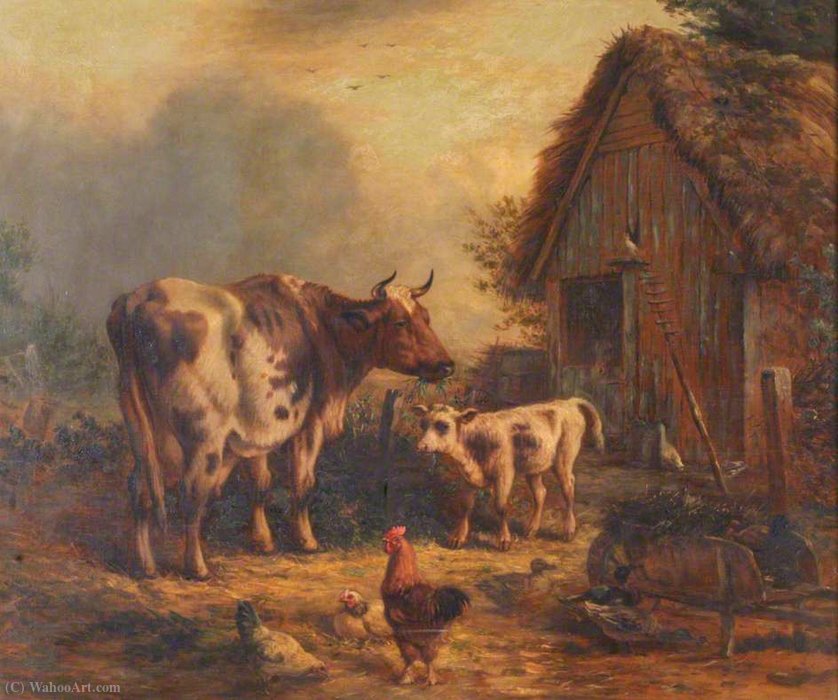 Farmyard Scene — Henry Charles Bryant