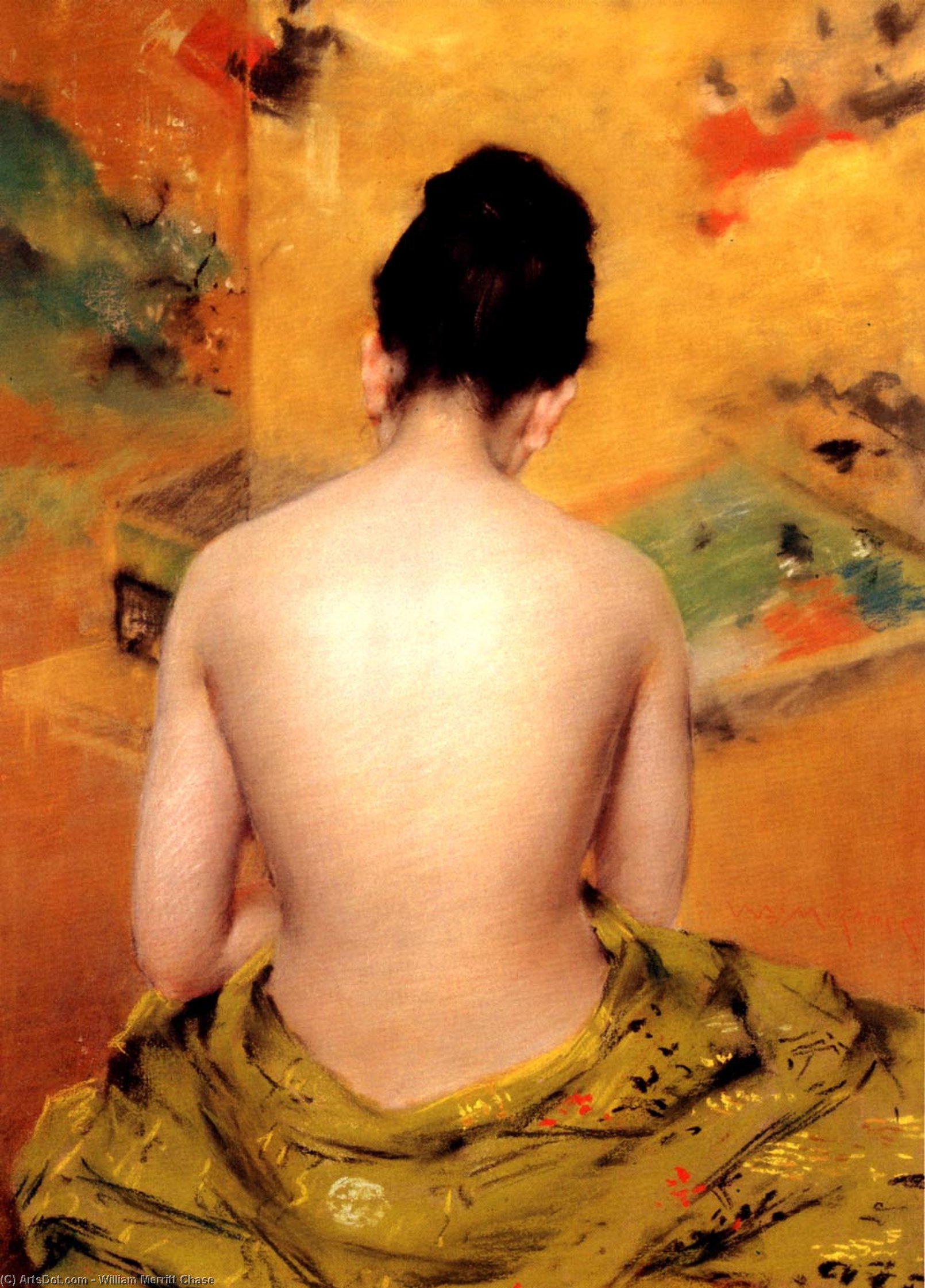 Back Of A Nude — William Merritt Chase
