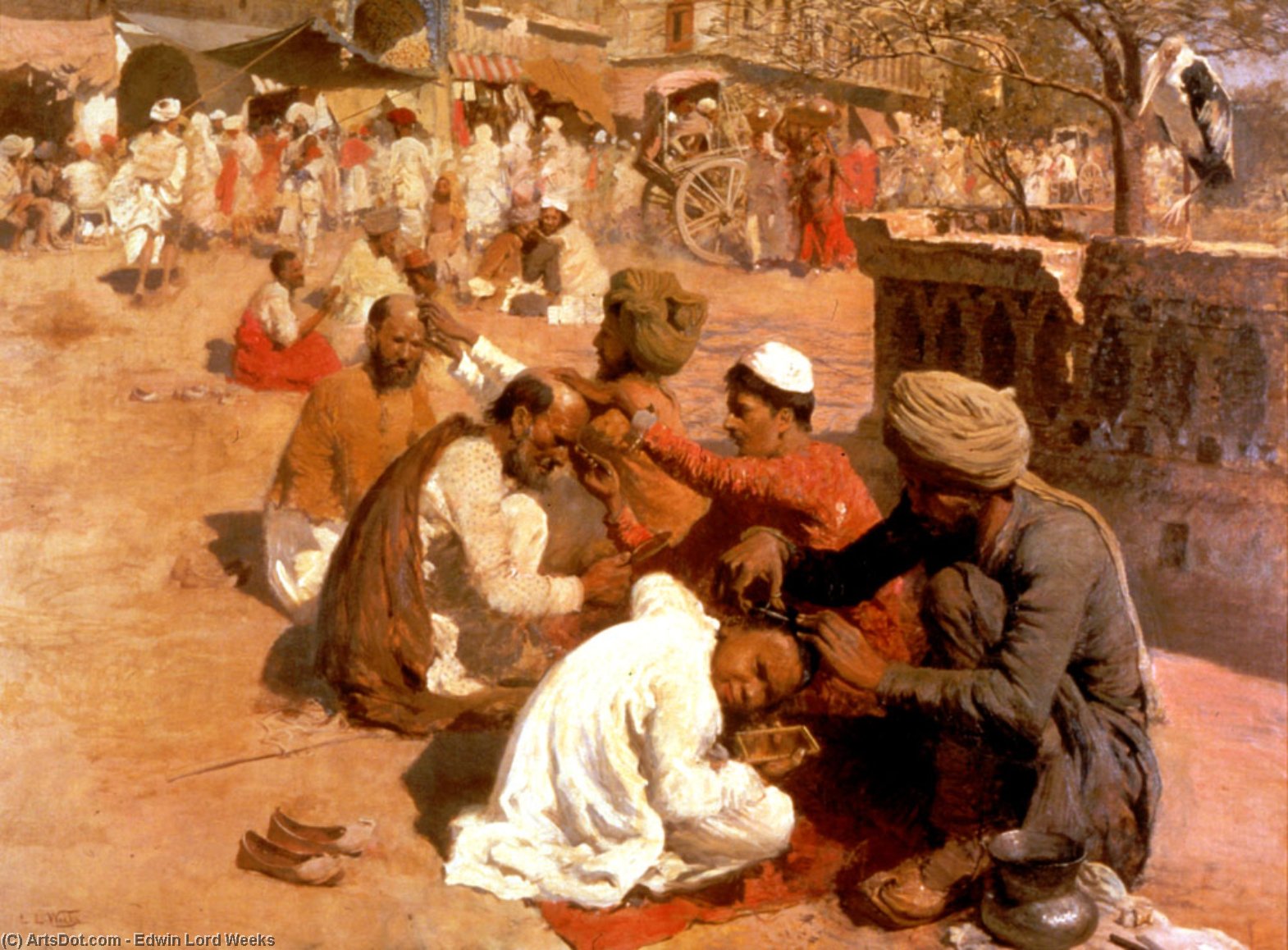 Indian Barbers - Saharanpore — Edwin Lord Weeks