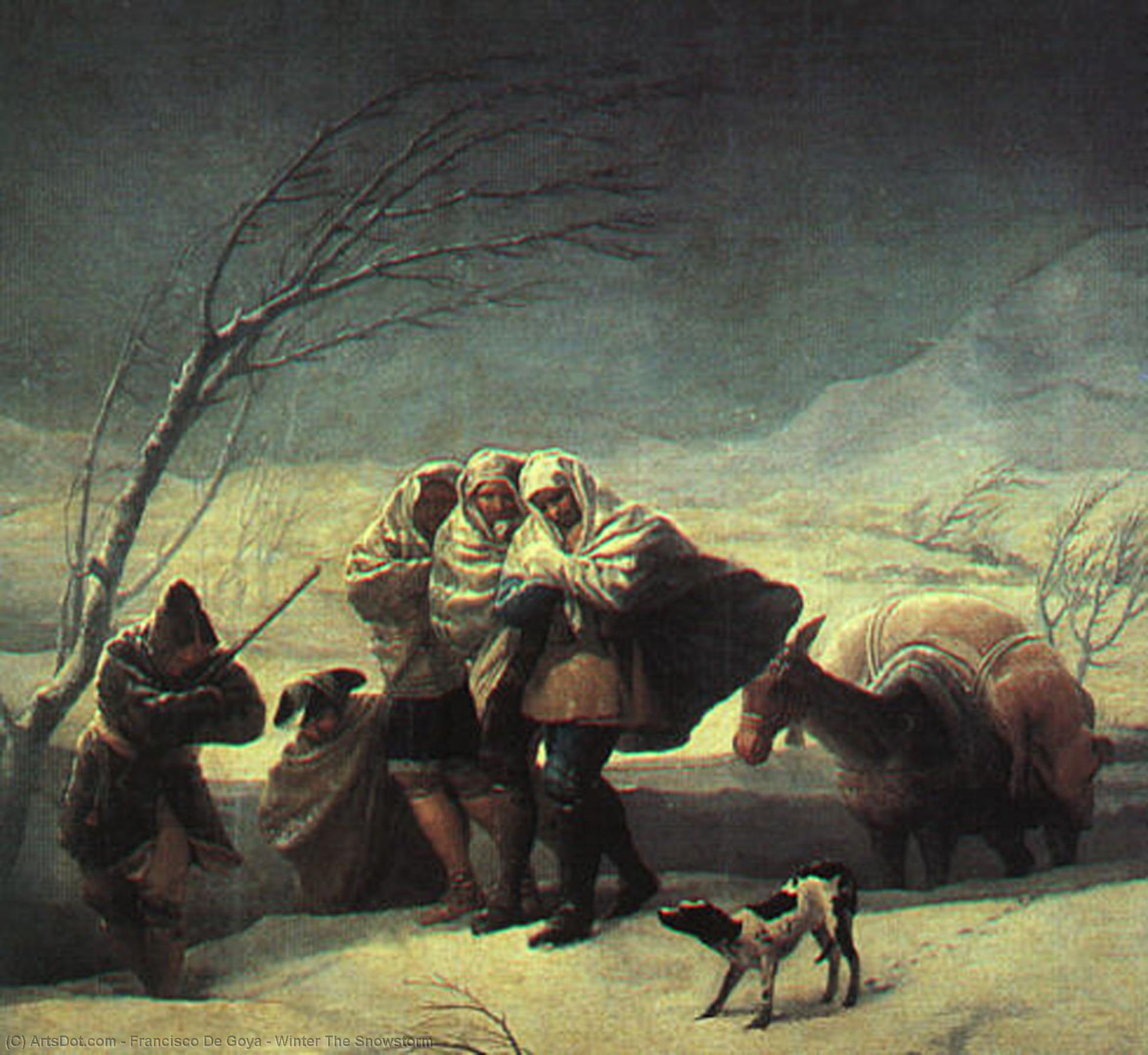 Winter The Snowstorm — Francisco José De Goya Y Lucientes