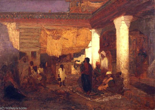 Encantador De Serpientes En Tanger — Louis Comfort Tiffany