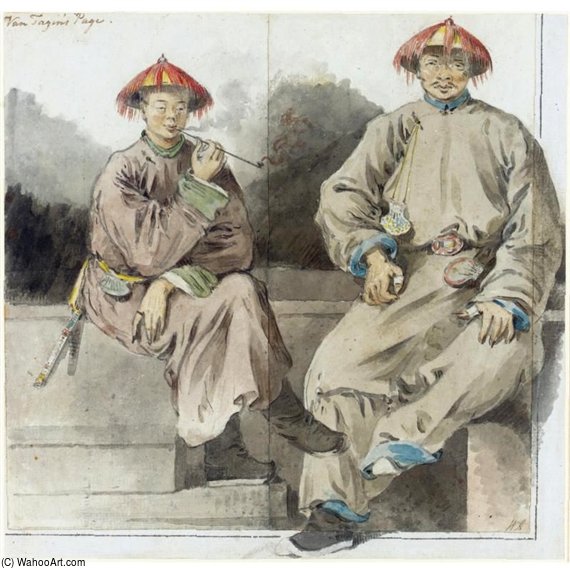 Van Tagin's Page With Another Mandarin Attendant — William Bill Alexander