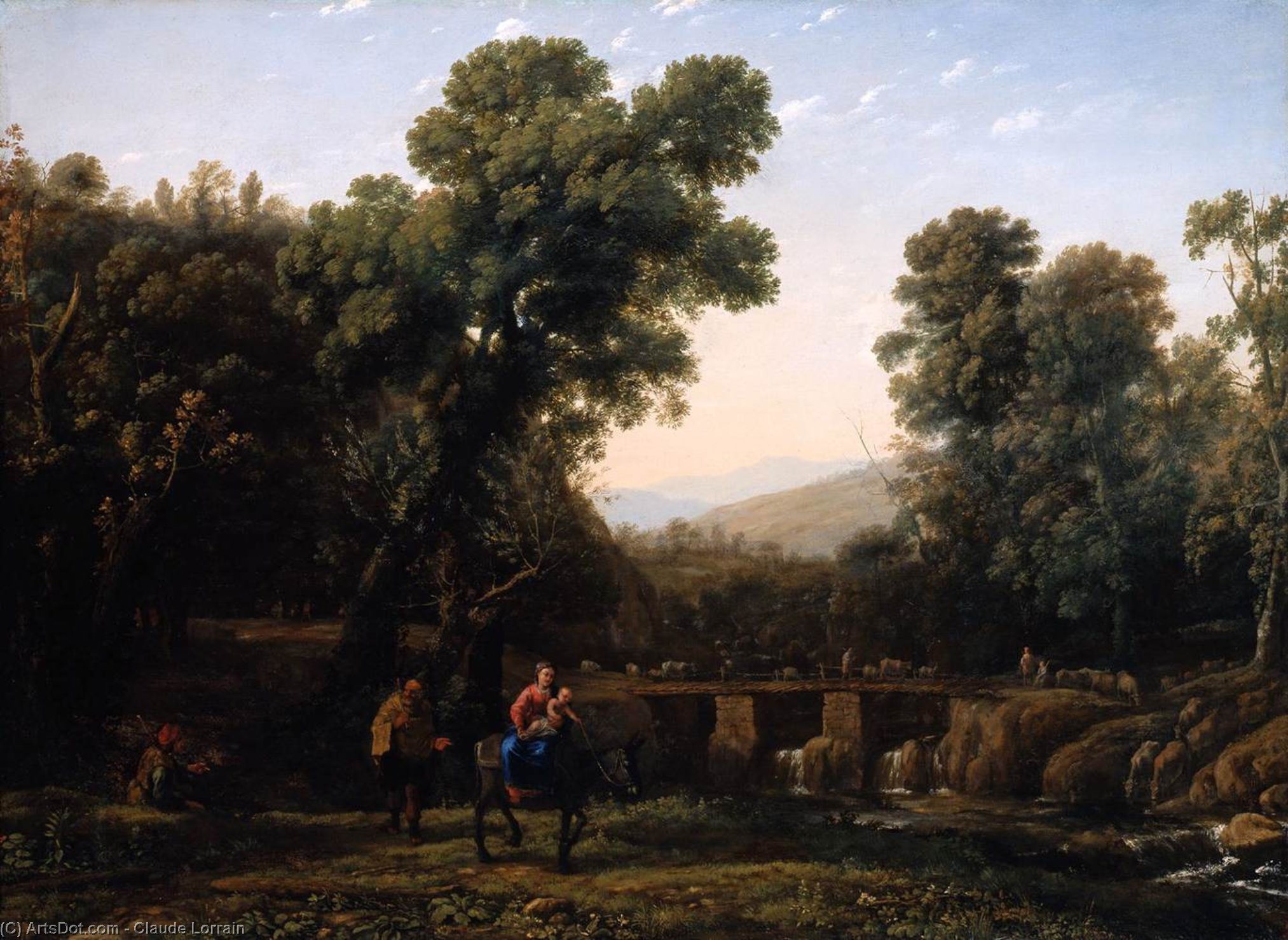 La Huida A Egipto — Claude Lorrain (claude Gellée)