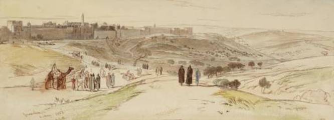 View Of Jerusalem 1 — Edward Lear