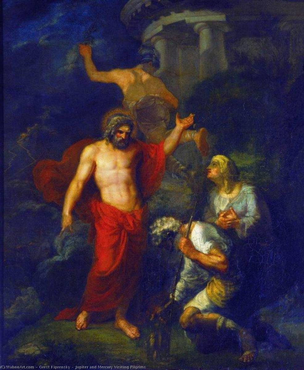 Jupiter And Mercury Visiting Pilgrims — Orest Adamovich Kiprensky