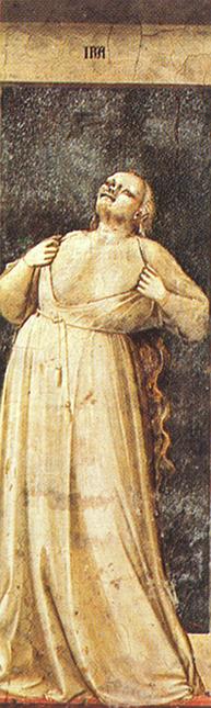 Scrovegni - [51] - Wrath — Giotto Di Bondone